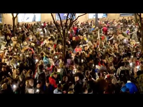 Scenes from Belgrade, Serbia protest & dispersal via alleged 'sonic attack' | Raw video
