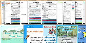 EYFS Nursery Rhyme Parachute Activities Adult Input Planning and Resource Pack