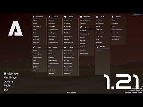 Aristois Client - The Most OP Free Minecraft Hacked Client [1.21]