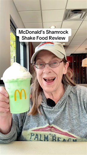 McDonald’s Shamrock Shake Food Review #mcdonalds #milkshake #fastfoodreview #mint