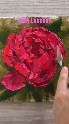 Paint a pink peony 20 minute lesson in water, mixable oil coming soon!