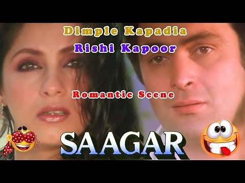 Dimple Kapadia Romantic Scene | Saagar Movie