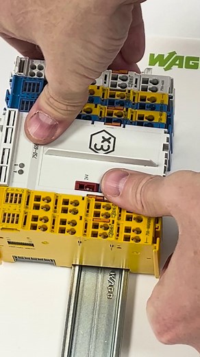 The WAGO 750 series enables quick and precise wiring, reduces wiring times and labor costs, and allows for modular system expansion! WAGO Cage Clamp® technology in the 750 Series offers benefits such as fast, maintenance-free, and reliable connections, increased system uptime, and suitability for harsh environments due to its vibration and shock resistance👌 #WAGO #RTOS #automation #automationengineering #PLC #codesys #mechanicengineering | WAGO - UK & Ireland