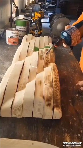 Wavy American Flag Build 🇺🇸 (Burn, Stain & Assemble)From Raw Wood to Wavy American Flag 🇺🇸