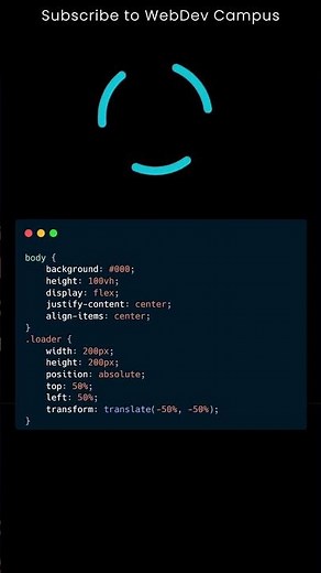 Creative CSS Loading Animation | CSS Loader Animation | CSS Animation Project