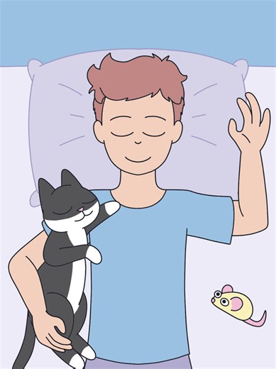 La paz de tener un gato en casa