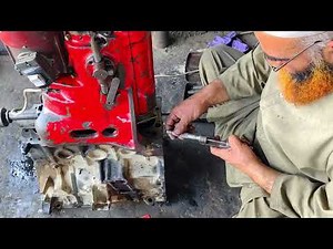 Boring an Engine Block | Engine Block Boring of Hyundai Shehzore | Engine Block Repairing and Honing