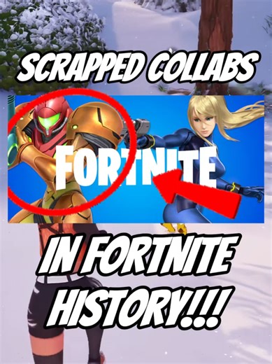 SCRAPPED COLLABS IN FORTNITE HISTORY!!! #fortnite #gaming #fyp #fortnitememes #fortniteclips Chapter 7, Samus Aran, Nintendo, DBD