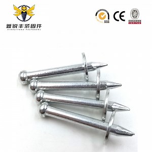[Hot Item] ISO Nk Steel Shooting Concrete Nails with Metal Washer