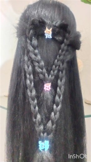 ''Cute & Simple open hairstyles tutorial for girls'' #hairstyle #shorts