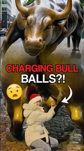 POV: Touching the Wall’s Street Charging Bull in New York City