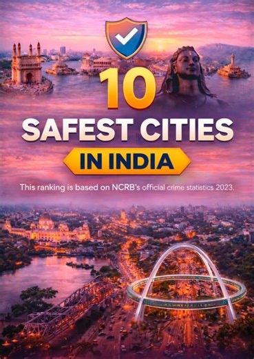 Top 10 Safest Cities in India | Latest NCRB Official Data