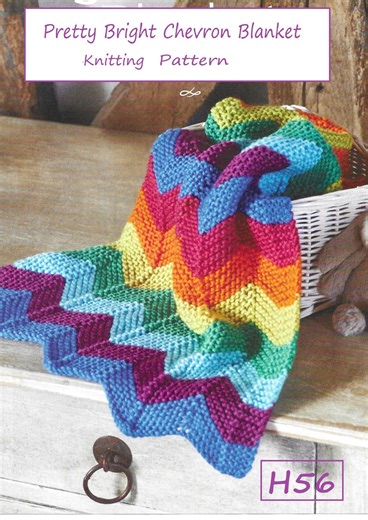 Home Aran Chevron Blanket Throw Knitting Pattern PDF Download (H56) - Etsy