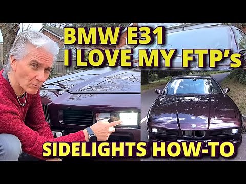 BMW E31 840ci 850ci - BRIGHT LED SIDELIGHTS - HOW-TO