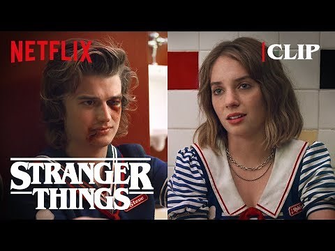 Steve & Robin Bathroom Scene | Stranger Things 3 | Netflix