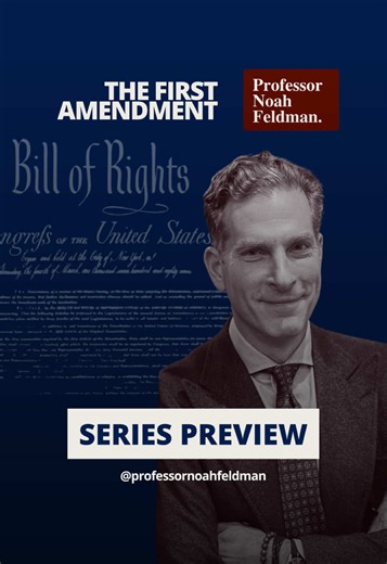 🚨New series alert🚨: The First Amendment! Each year, I teach a course at Harvard Law School on the First Amendment. The course filled up fast this year, but don’t worry: you can still get the TLDR—right here, on your screens, for free. Over the next few weeks, I’ll be talking all about freedom of speech, freedom of religion, and how you can protect your rights in the age of AI—right here in your feed. Follow and stay tuned for more very soon! 🤫 #law #politics #firstamendment #freespeech