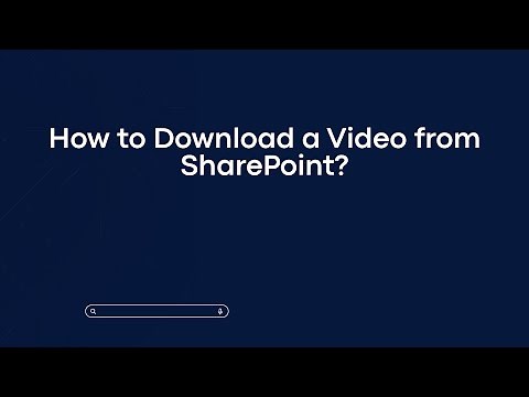 How to Download a Video from SharePoint?