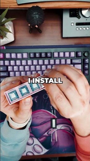 Assembling your keyboard switch fidgets! 💜 #mechanicalkeyboards