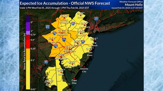 Dangerous mix of snow, ice, freezing rain in N.J. forecast. Latest updates.