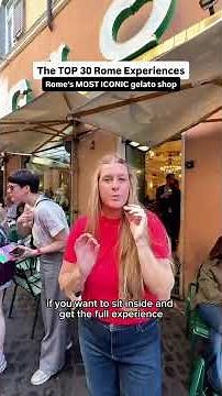 🚨The MOST ICONIC gelato shop in Rome!! [📌 comment “GUIDE” for the most detailed guide to Rome]