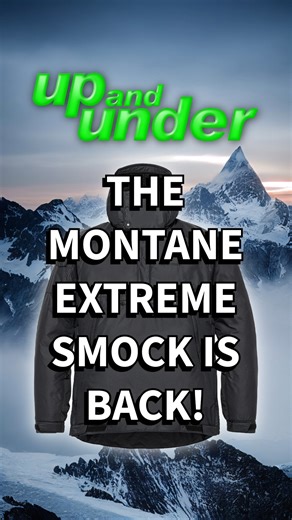 The @montaneofficial Extreme Smock has landed! This iconic warm and waterproof layer now features a Pertex Quantum outer and soft pile inner, ideal for hassle-free mountain adventures. Also available as a zip-up jacket. | Up and Under