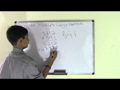 5th Grade Math How to Multiply Large Numbers