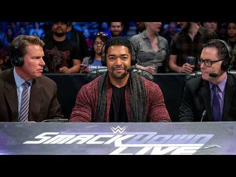 I got called up to SmackDown Live commentary
