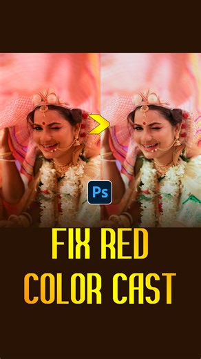 ANJIT MALVIYA | ALBUM DESIGNER on Instagram: "Fix Red Color Cast in Photoshop #photoshopedit #photoshoptutorial #weddingphotoshoot #weddingalbumdesign #anjitalbums"