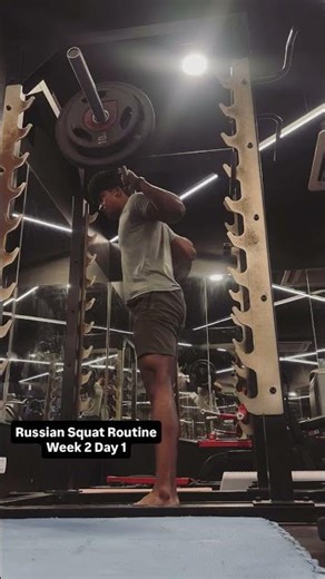 Russian Squat Routine - Week 2 Day 1