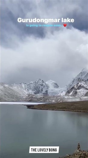 Gurudongmar Lake in Sikkim. #shorts #short #gurudongmarlake