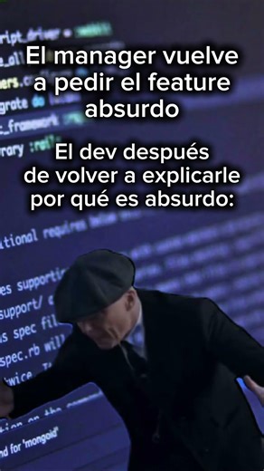 🤣 When the manager stresses out the dev again - #ProgrammingInSpanish