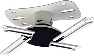 Kanto P101W Universal Projector Ceiling Mount | Solid Steel Construction | Easy to Install | White
