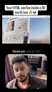 Chrome’s New Feature Puts Live HTML Inside a 3D Scene #webdev #html #chrome