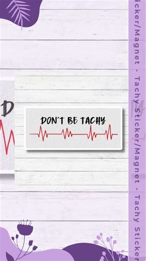 Tachy Sticker/Magnet