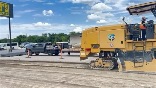 We’re on site at McCoy’s, stabilizing the subgrade with Portland...