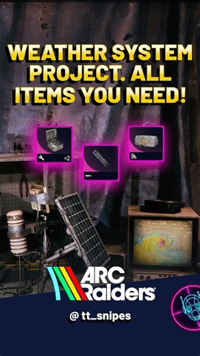 Weather System Project: ALL ITEMS YOU NEED | #arcraiders