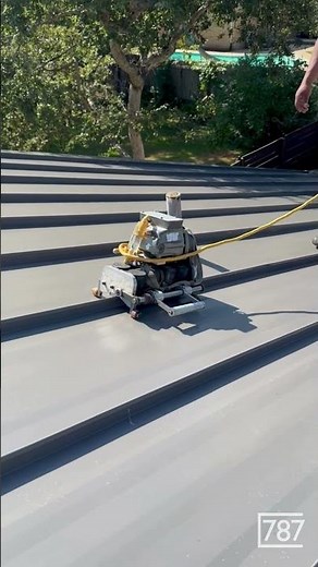 👀 Watch the install of 24 Gauge Striated Double Locking Metal Roof