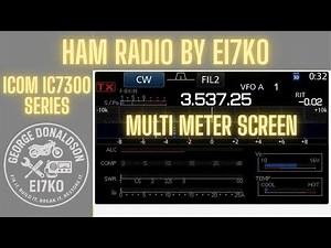 Icom IC-7300 Multi Meter Screen Tips | Make the Most of Your Meters!