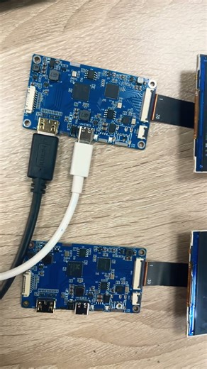 square display with HDMI borad for smart home #arduino #smartphone #lcd