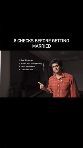 8 Checks Before Getting Married