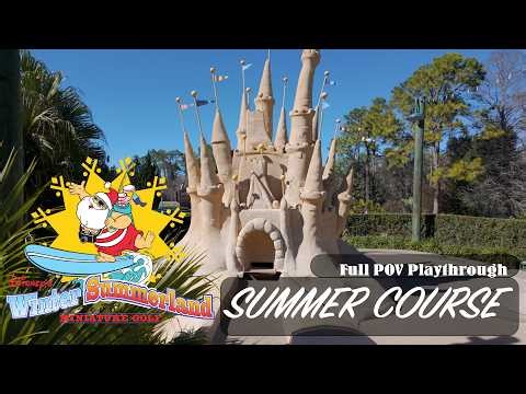 Disney's Winter Summerland Mini Golf POV - Summer Course Full Round