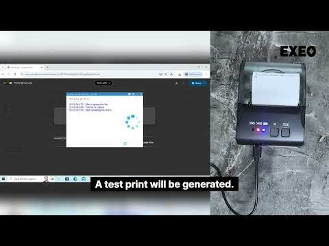 How to Print Receipts from Windows | EX-5810 Portable Thermal Receipt Printer