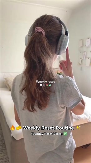 🔥🧽 Weekly Reset Routine ✨ Clean, Glow Up & Get Ready for the Week! (Sunday Reset Vibes) 🎀😍💯 #sunday
