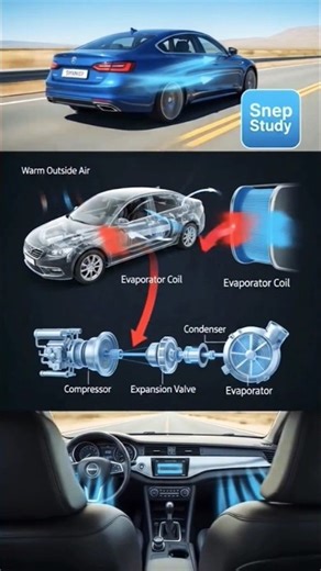 How to work car ac and cooling system #video