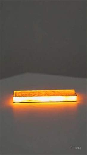 Hot metal glows due to electrons