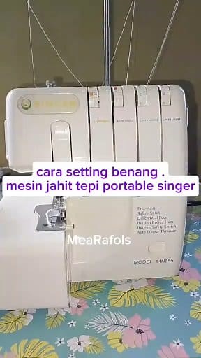 Setting Mesin jahit tepi portable singer... Kali ni ada suara saya🙏🏻😅 #reelsviralシfb #mesinportablesinger #belajarmenjahit #sewingtutorial #howtosew | Radmiya Arifin