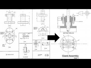 2017 CXC Technical Drawing | Mechanical Assembly Drawing | Past Paper Solution