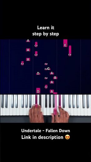 How to play FALLEN DOWN from Undertale on piano link in description #pianosoin #piano #pianosoinapp