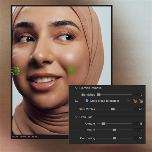 8.6K views · 73 reactions | We’re introducing Blemish Protection, so you can keep the features that matter. We also made optimizations to Sessions, Cloud Settings, and Apple Script, all while handling bugs. See updates: https://link.captureone.com/1eh | Capture One | Facebook