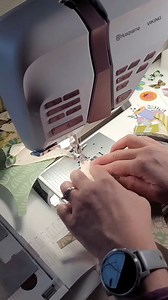 Happy National Quilting Month! Here's a helpful tip from Ambassador Ashlee of Crinkly Quilts for sewing curves for your next quilt. She says: "If you have followed me for a while, you know I love my Epic 95Q. The needle down function is always on when I am piecing, and sewing curves is no exception. When I turn on my machine to sew my routine is power on, change the stitch length to 2.0, and set the needle down function on. It's a must for me." | Husqvarna Viking North America